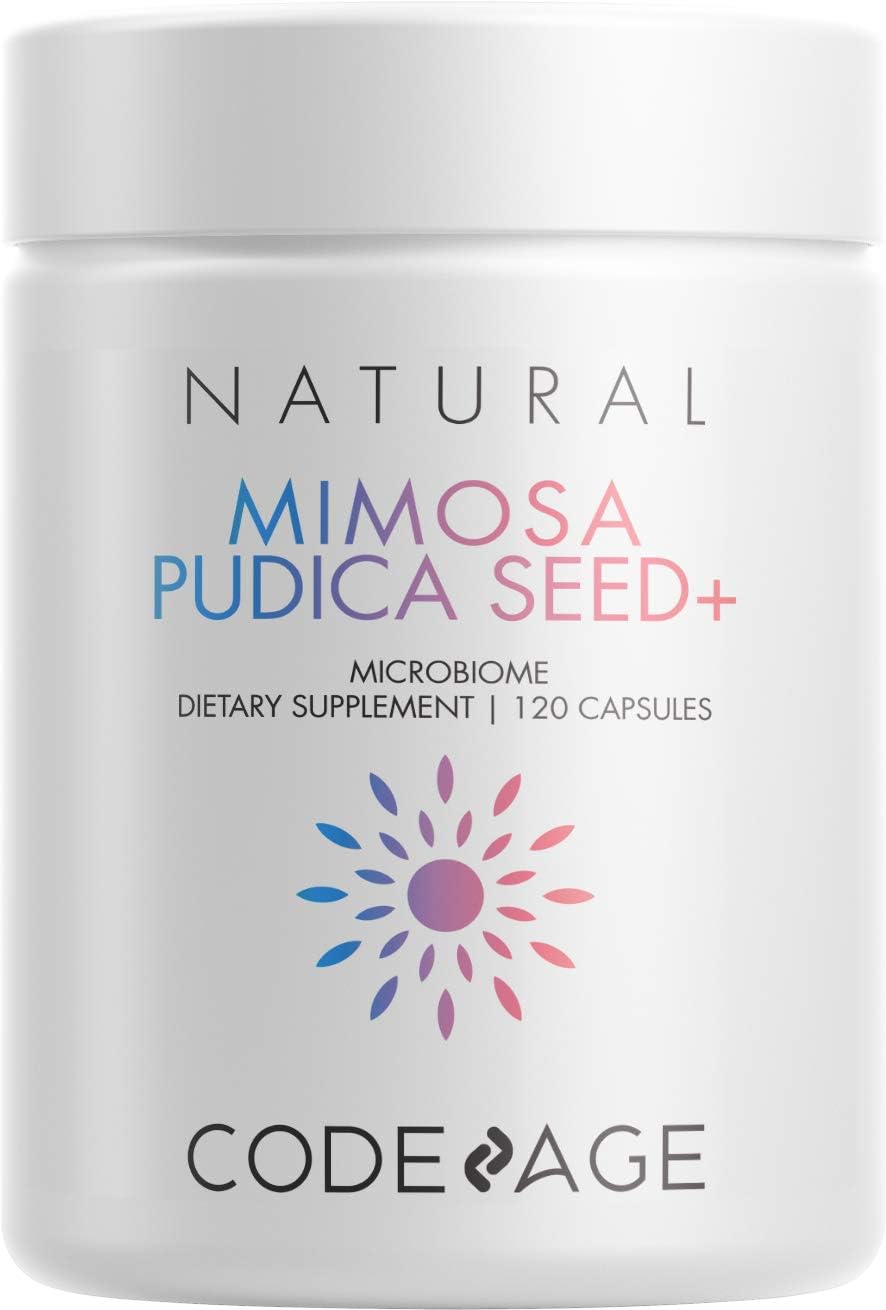 Codeage Organic Mimosa Pudica Seed Capsules - Mimosa Pudica Seeds Supplement - Black Walnut, Cloves, Vidanga, Neem, BioPerine - All in One - Sensitive Plant Pills - Non-GMO & Vegan - 120 Capsules