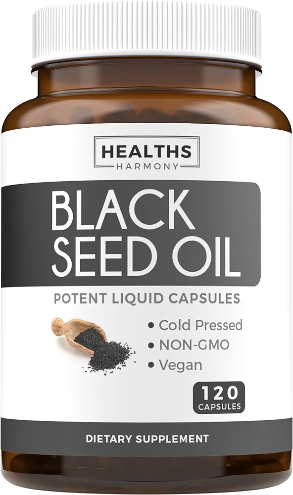 Healths Harmony Black Seed Oil - 120 Softgel Capsules