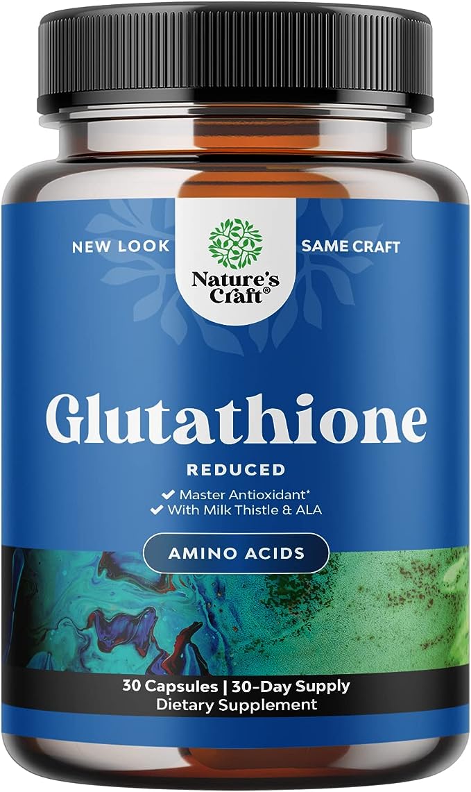 Natures Craft | Reduced L-Glutathione 500mg Complex | 30 Capsules