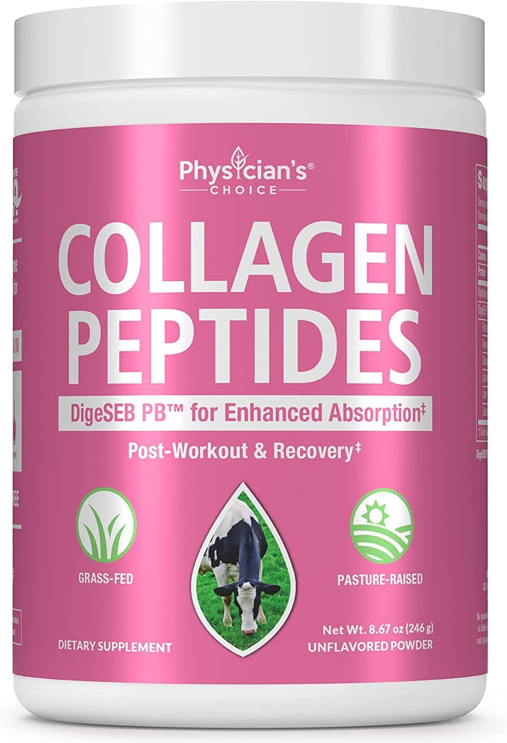 Physician's CHOICE | Collagen Peptides Powder | Grass-Fed (246g)