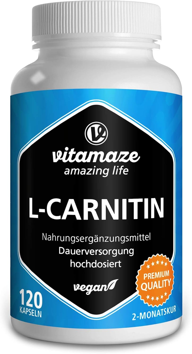 Vitamaze L-Carnitine 680mg 120 vegan capsules