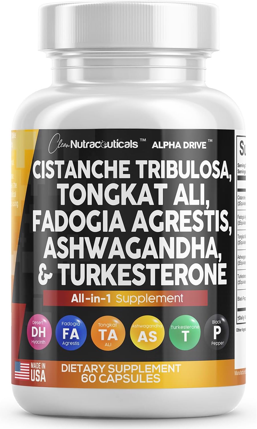 Clean Nutra Turkesterone Complex for Men 60 Capsules