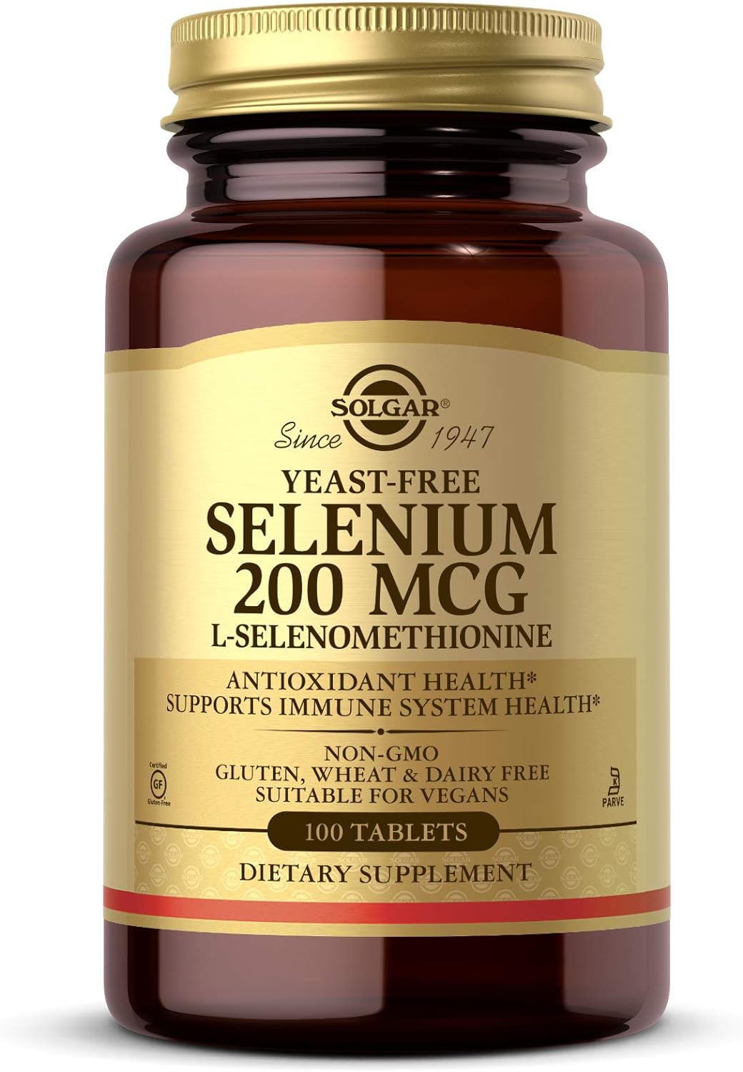 Solgar Selenium 200 mcg Supports Antioxidant 100 Tablets