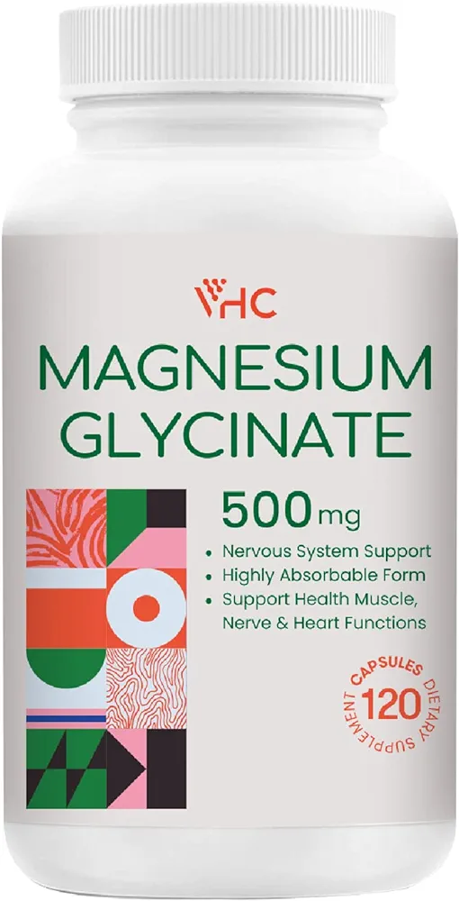 VHC High-Absorption Magnesium Glycinate 120 Capsules