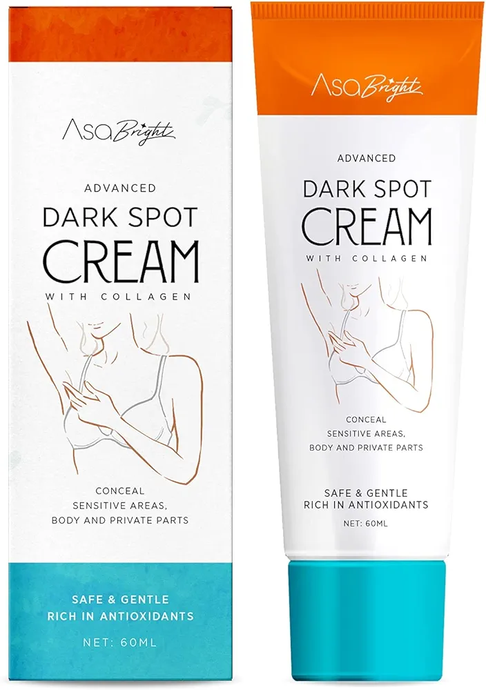 Dark Spot Corrector Cream Underarm Cream From AsaVea, for All-Body, With Collagen for Discolored Color - for Underarm, Legs, Knees, Bikini Line 60gكريم مصحح البقع الداكنة تحت الإبط و لجميع الجسم، مع الكولاجين للون المتغير - للإبط والساقين والركبتين وخط البيكيني 60 جم