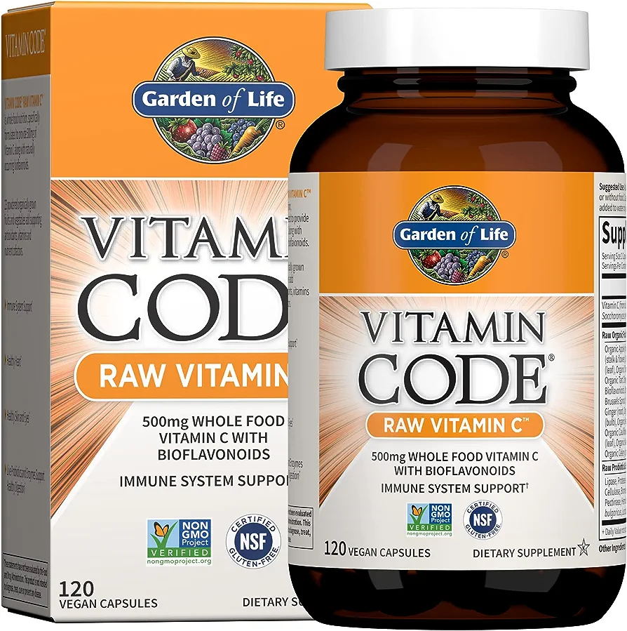 Garden of Life Vitamin Code Vitamin C 120 Vegan Capsules