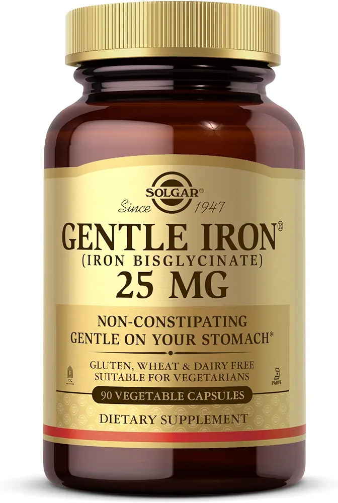 Solgar Gentle Iron 25mg | 90 Capsules