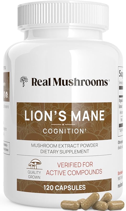 Lion's Mane Mushroom Cognition Capsules - 120 Capsules