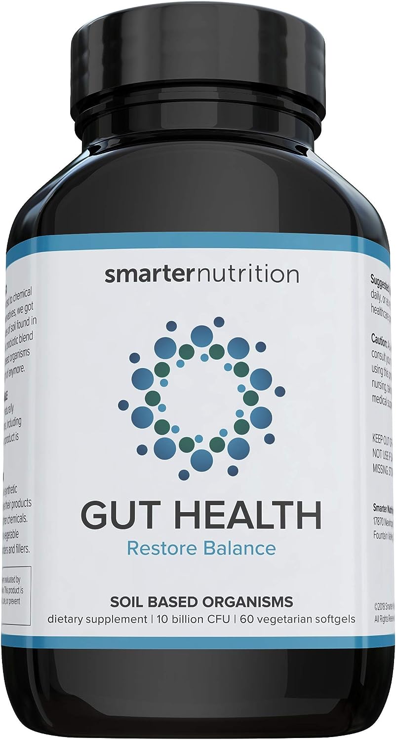 Smarter Gut Health Probiotics - Superior Digestive & Immune Support from 100% Soil-Based Probiotic (30 Servings)