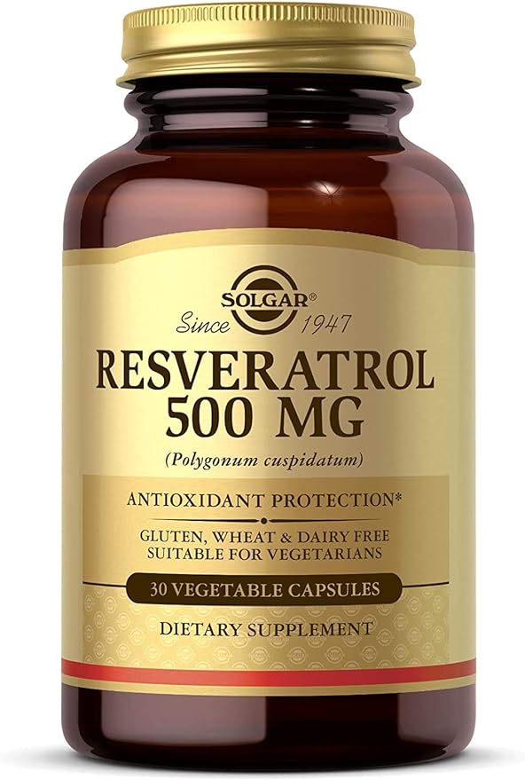 Solgar Resveratrol 500 mg, 30 Capsules