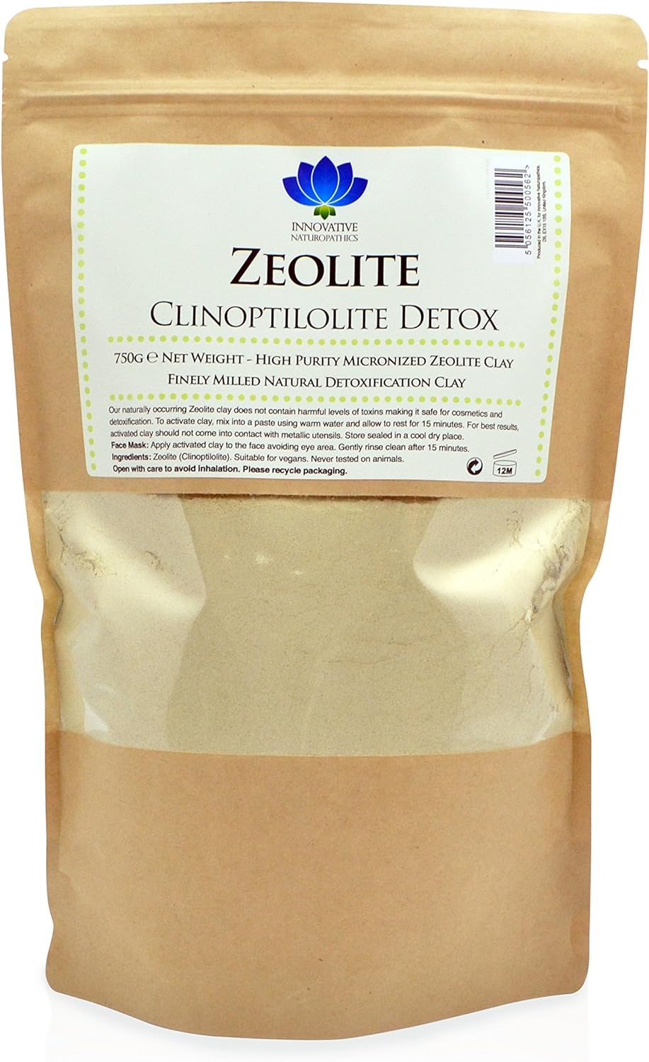 Innovative Naturopathics Micronized Zeolite Detox Powder - 750g