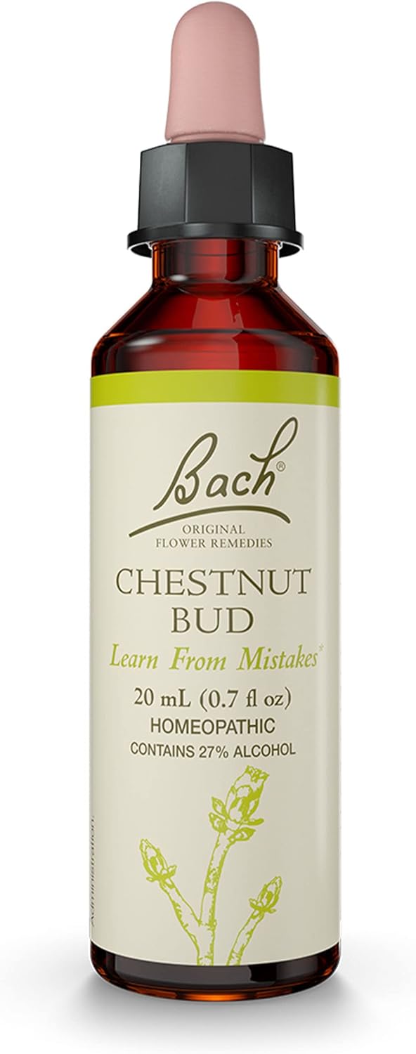 Bach Original Flower Remedies, Chestnut Bud 20mL Dropper <Br/> برعم الكستناء من علاجات الزهور الأصلية لد.باخ , 20 مل