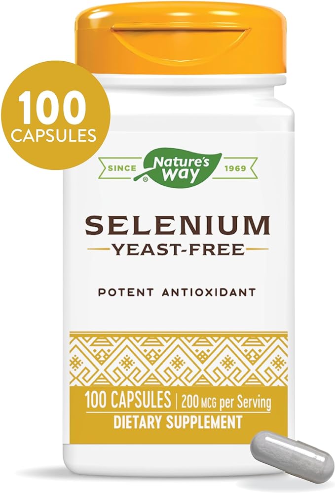 Nature's Way Selenium - 200 mcg per serving, 100 Capsules