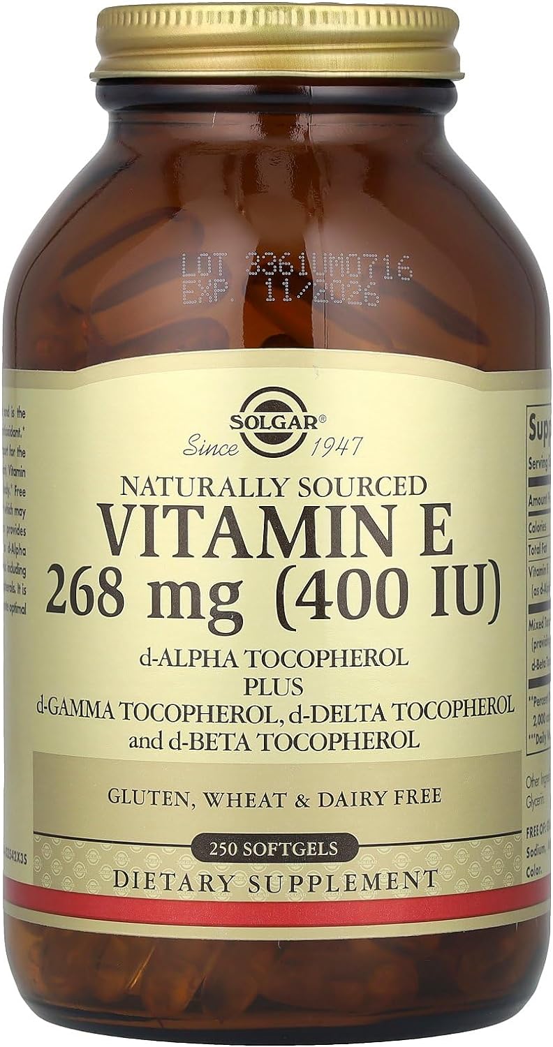 Solgar Vitamin E 268mg (400 IU) | 250 Softgels