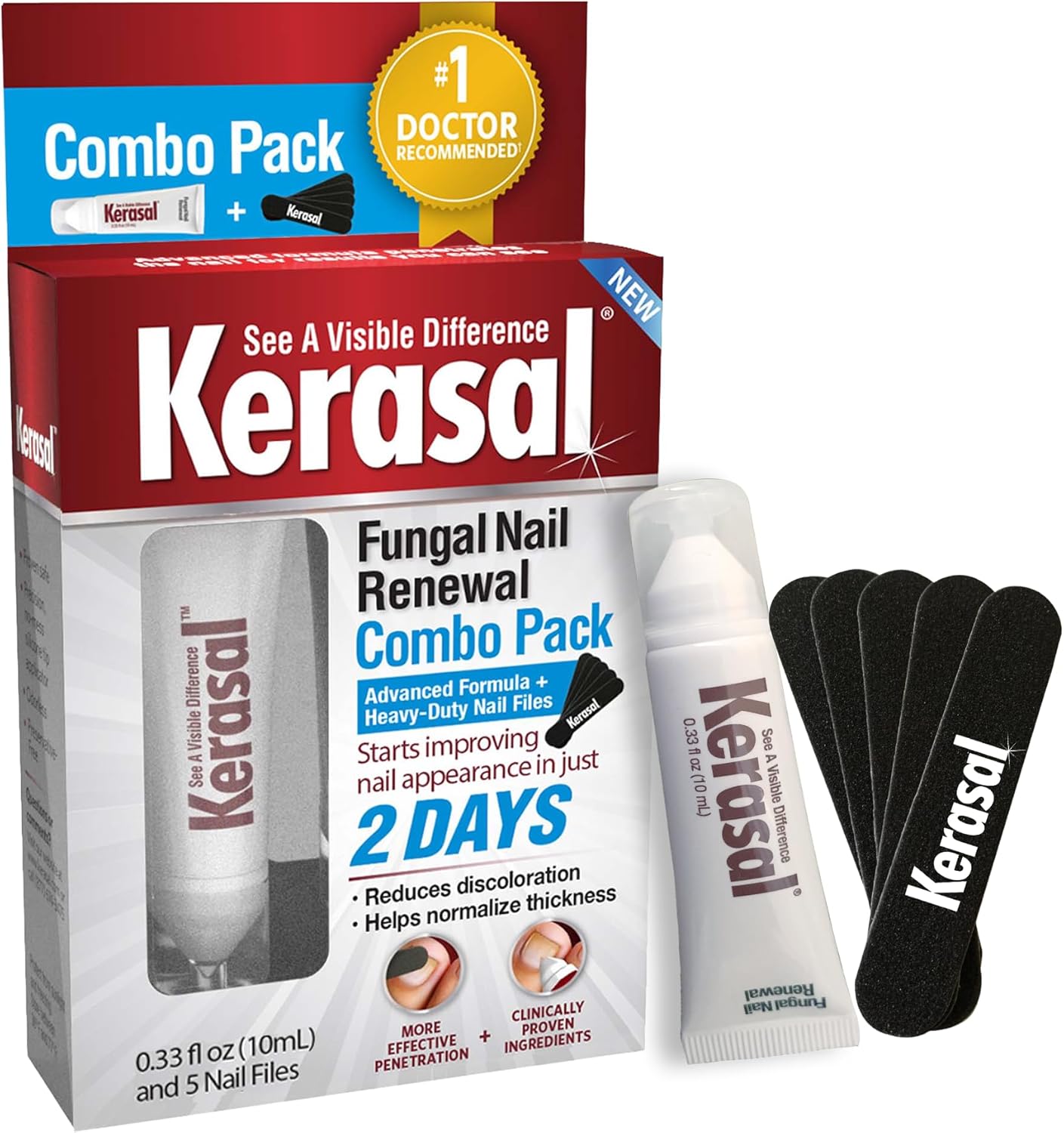 Kerasal Nail Renewal Combo Pack - Professional Nail Restoration Kit