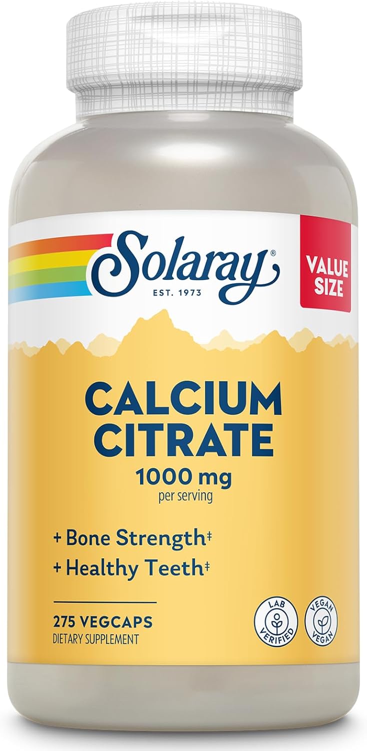 Solaray Calcium Citrate 1000mg, 275 VegCaps