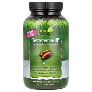 Irwin Naturals Testosterone UP | Natural T-Support Formula | 120 Soft-Gels