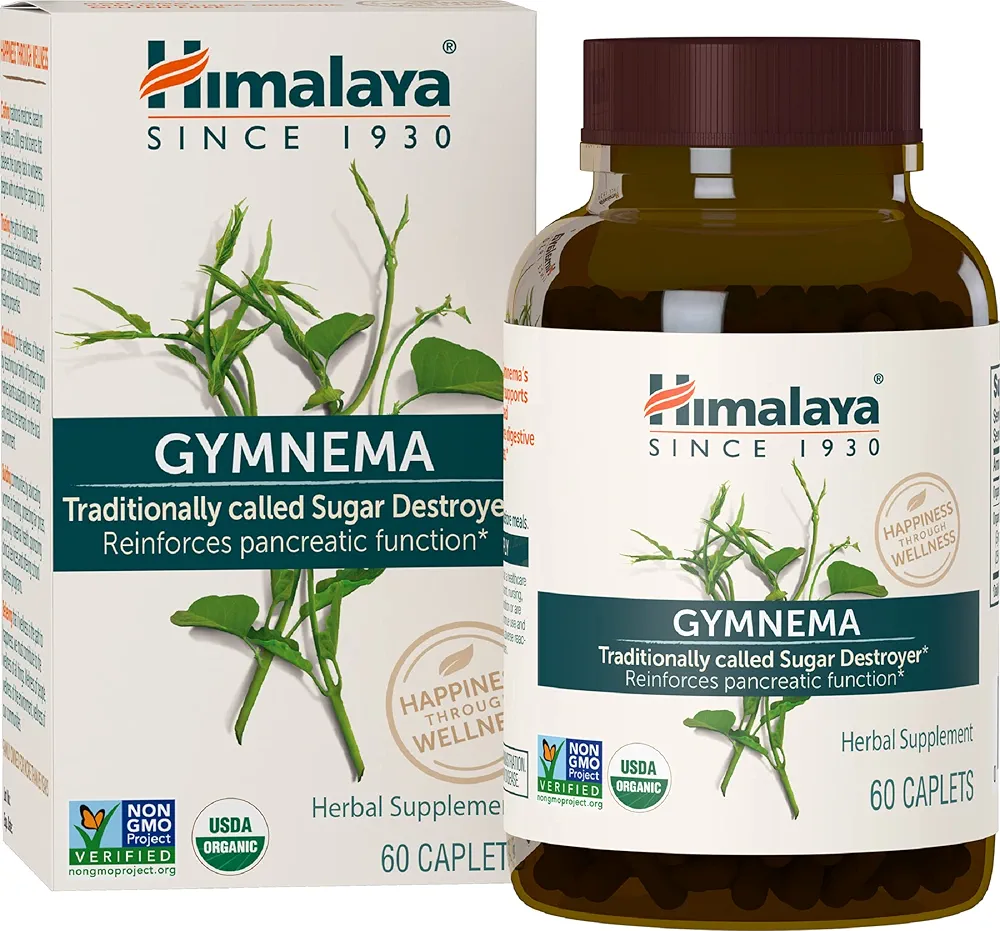Himalaya Organic Gymnema | Sugar Support | 60 Vegan Caplets