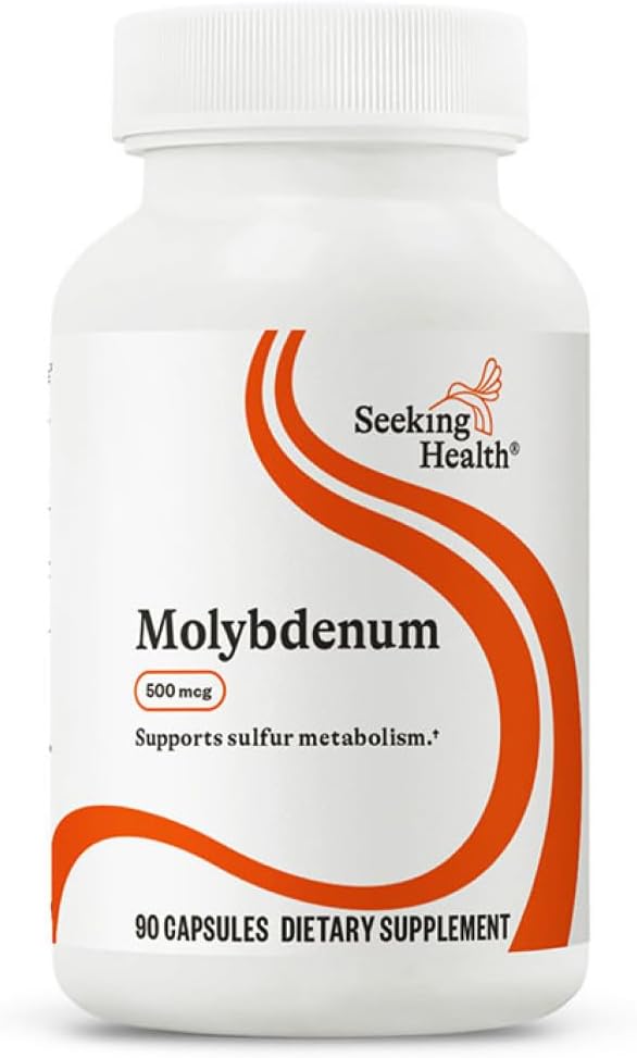 Seeking Health Molybdenum Glycinate Supplement | 500mcg, 90 Caps