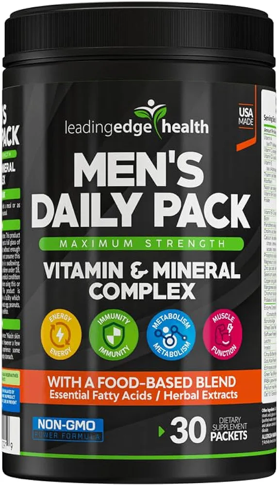 Men's Daily Pack | Multivitamin & Mineral Complex | 30 Packs