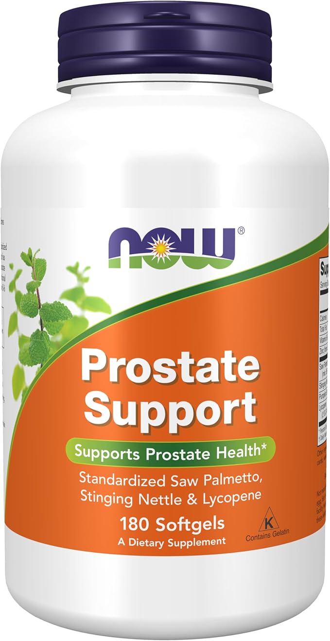NOW Foods | Prostate Support - Saw Palmetto, Stinging Nettle &amp; Lycopene | 180 Softgels