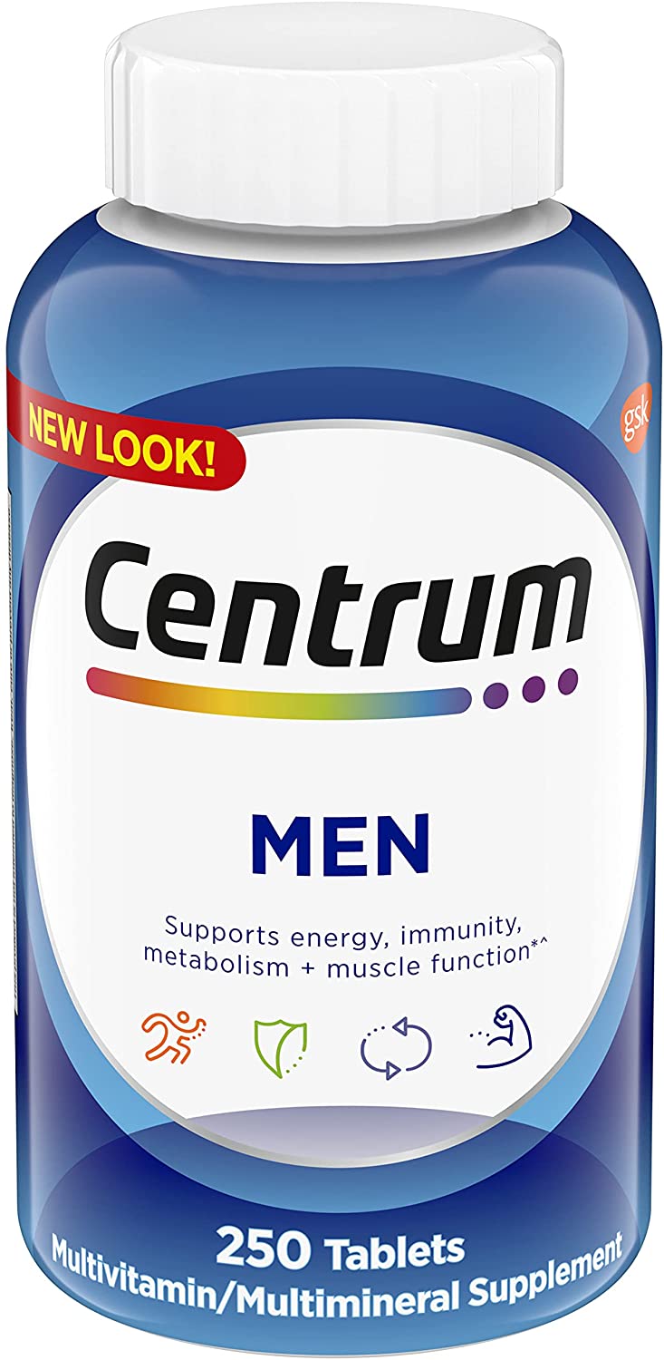 Centrum Multivitamin for Men: Complete Daily Nutrition - 250 Tablets