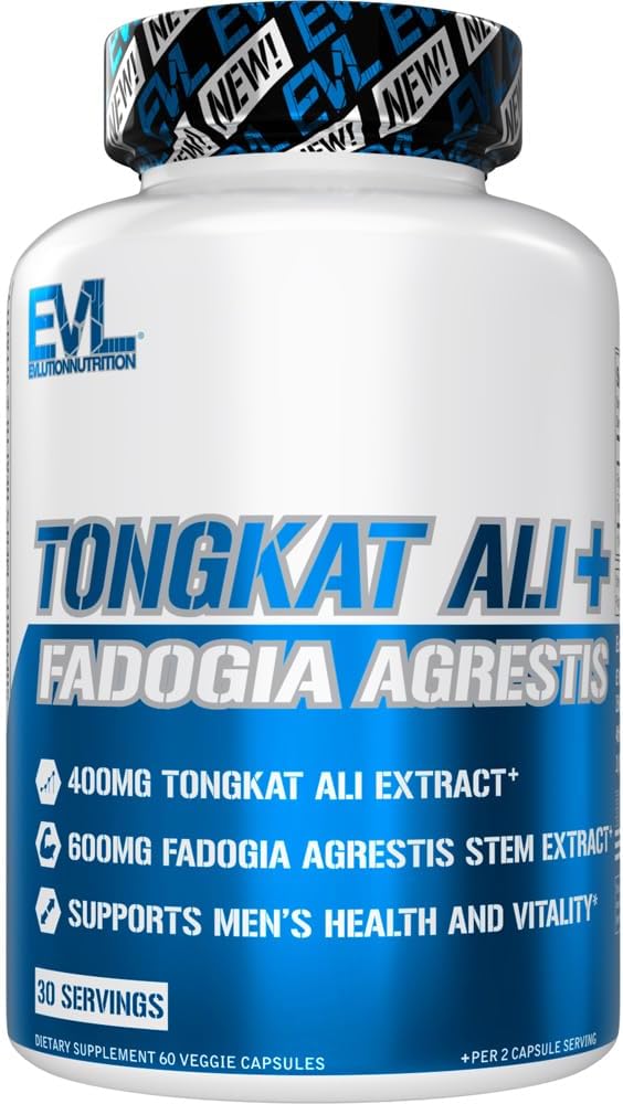 EVL Tongkat Ali and Fadogia Agrestis | Men's Vitality Support | 60 capsules