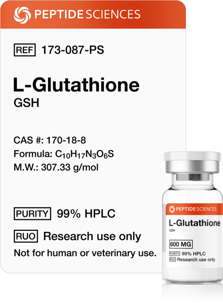 Peptide Sciences L-Glutathione 600mg | Master Antioxidant