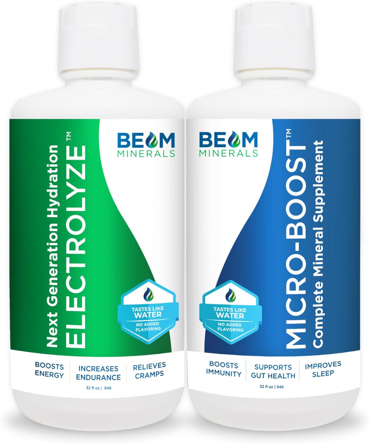 Beam Minerals Micro-Boost Humic Mineral Blend – Plant-Based Multi Minerals Supplement & Electrolytes Liquid