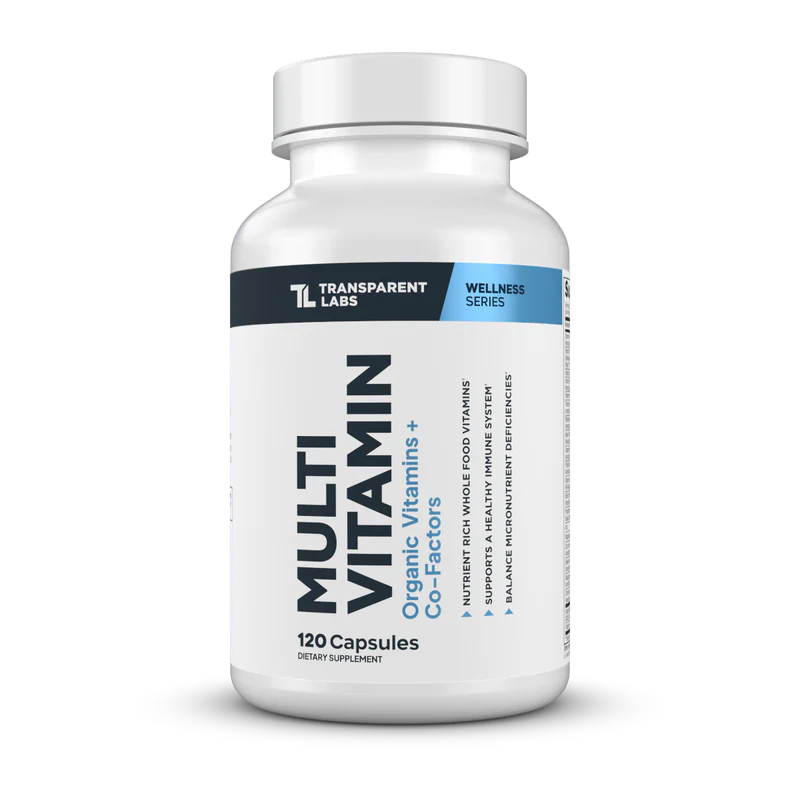 Transparent labs Multivitamin Supplement | 120 capsules