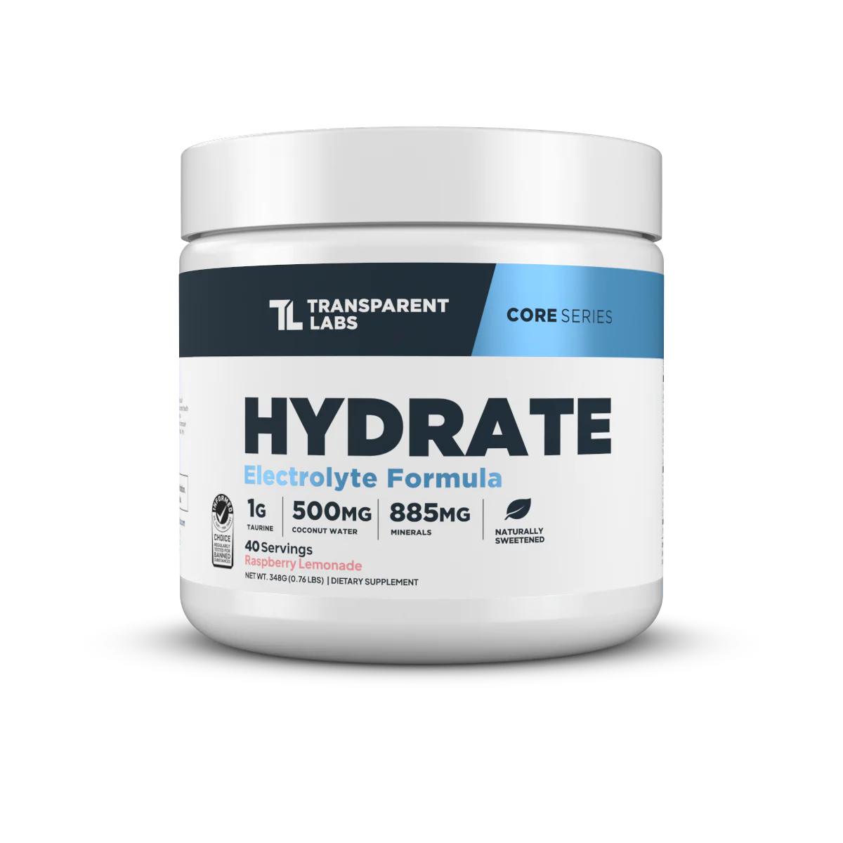 Transparent Labs Hydrate Electrolytes Powder | For Performance | 40 Servings