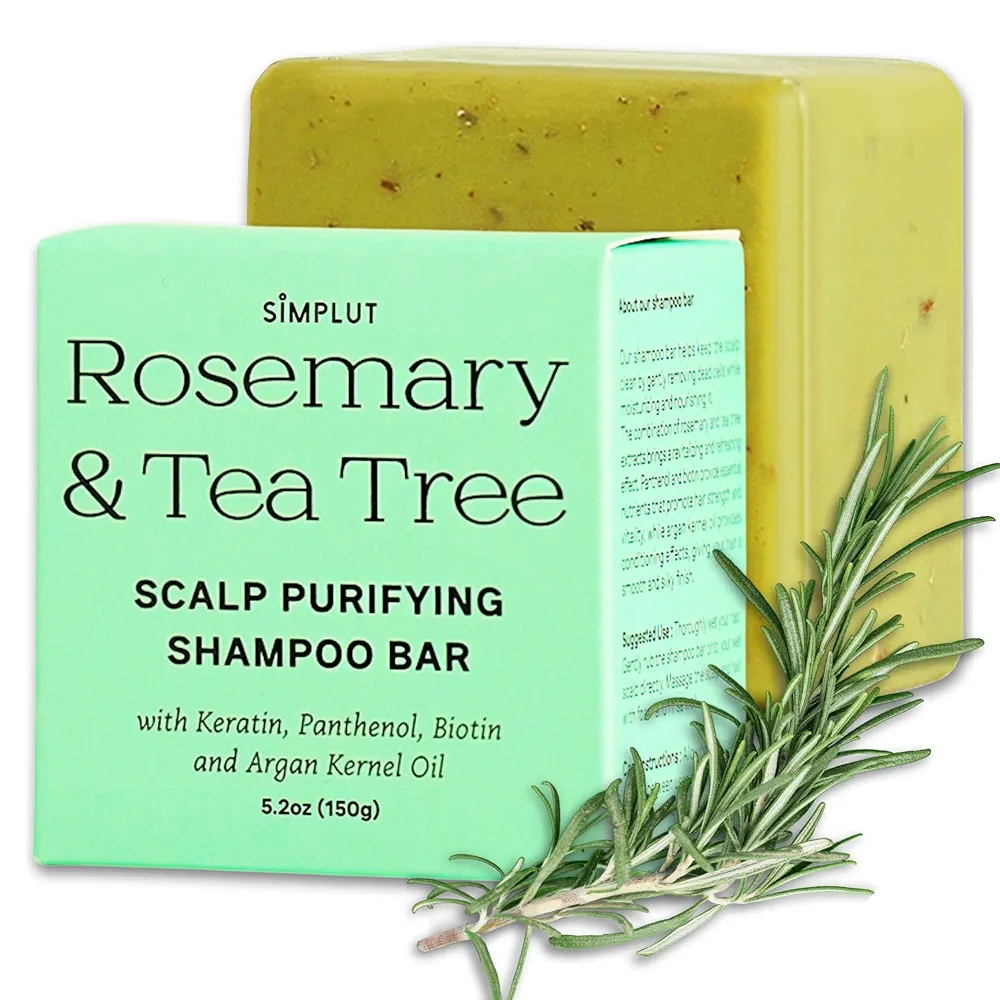SIMPLUT Rosemary & Tea Tree Scalp Clarifying Shampoo Bar |150gm