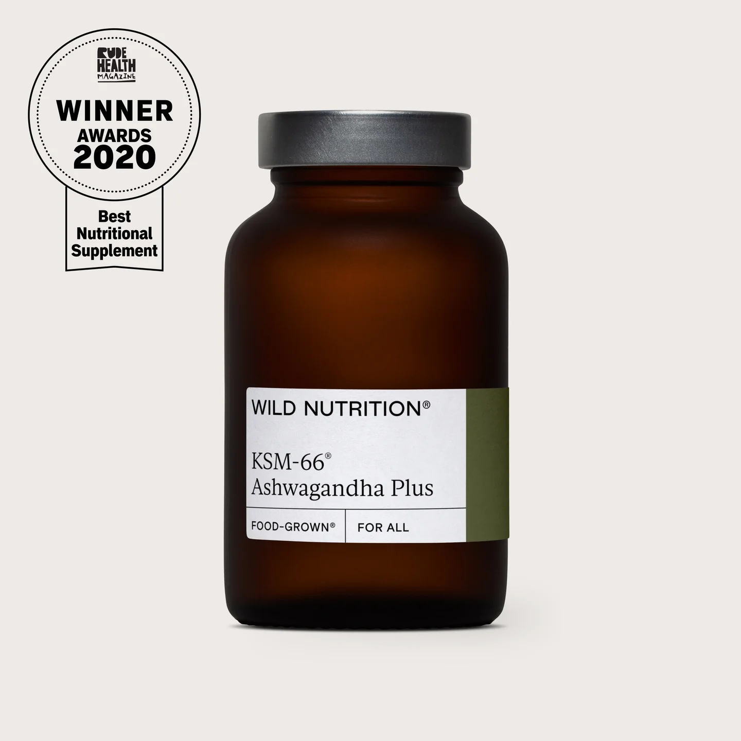 Wild Nutrition KSM-66 Ashwagandha Plus | For Stress &amp; Energy | 60 Capsules