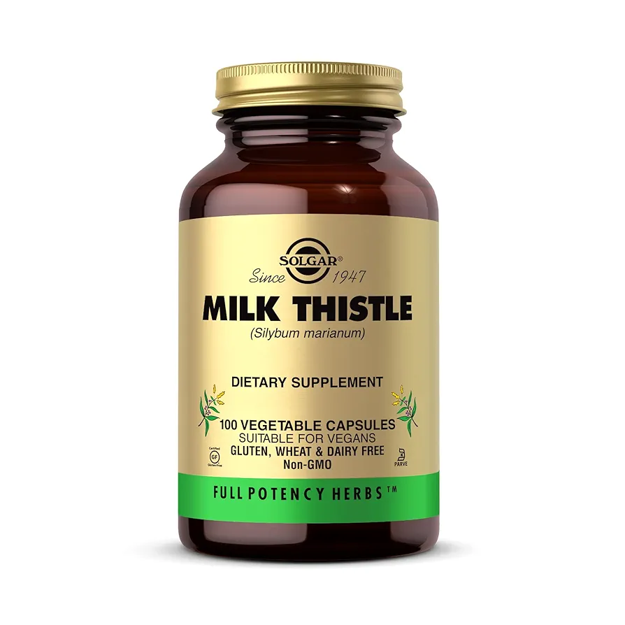 Solgar Milk Thistle | 100 Vegetable Capsules for Liver Support