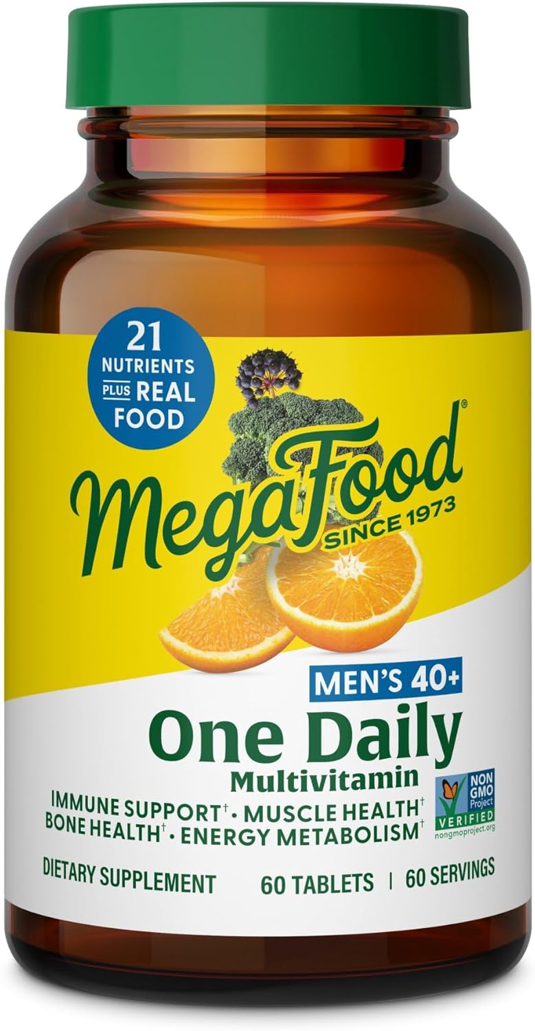 {Broken Bottle}MegaFood Men's 40+ One Daily Multivitamin for Men | 60 Tabs