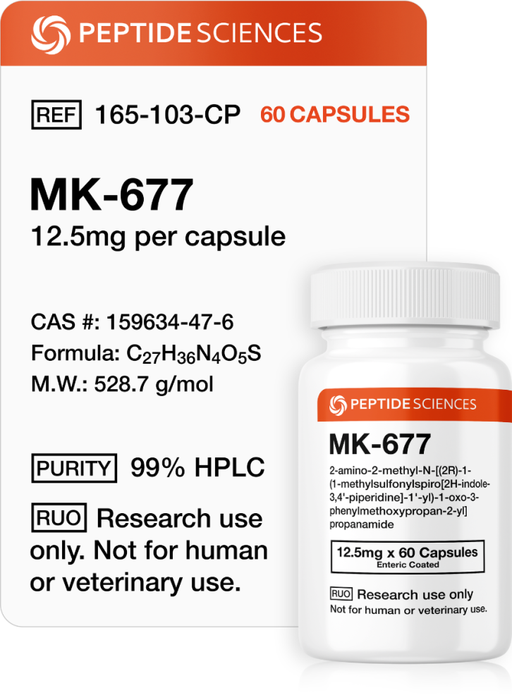 MK-677 (Ibutamoren) 12.5mg | 60 Capsules