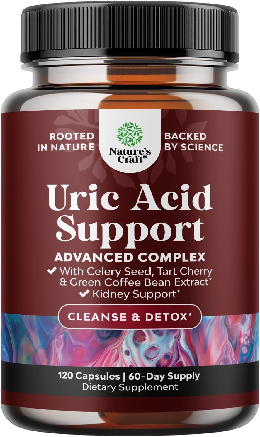 Premium Green Coffee Bean Extract for Uric Acid Cleanse & Detox 600mg |120 Caps