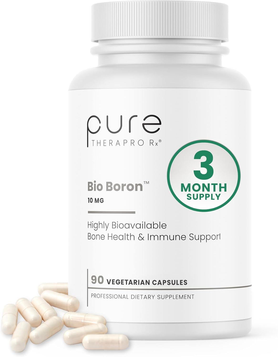Pure TheraPro Rx Bio Boron 10mg | Hormones &amp; Bone Density | 90 Capsules