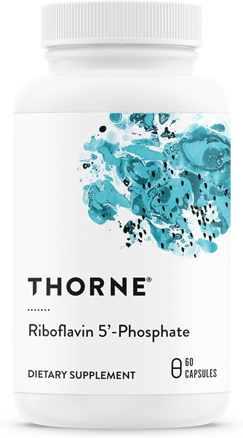 Thorne Riboflavin 5-Phosphate R5P - Bioactive B2 for MTHFR & Energy | 60 Capsules