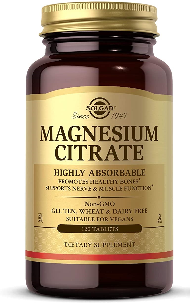 Solgar Magnesium Citrate, 120 tablets