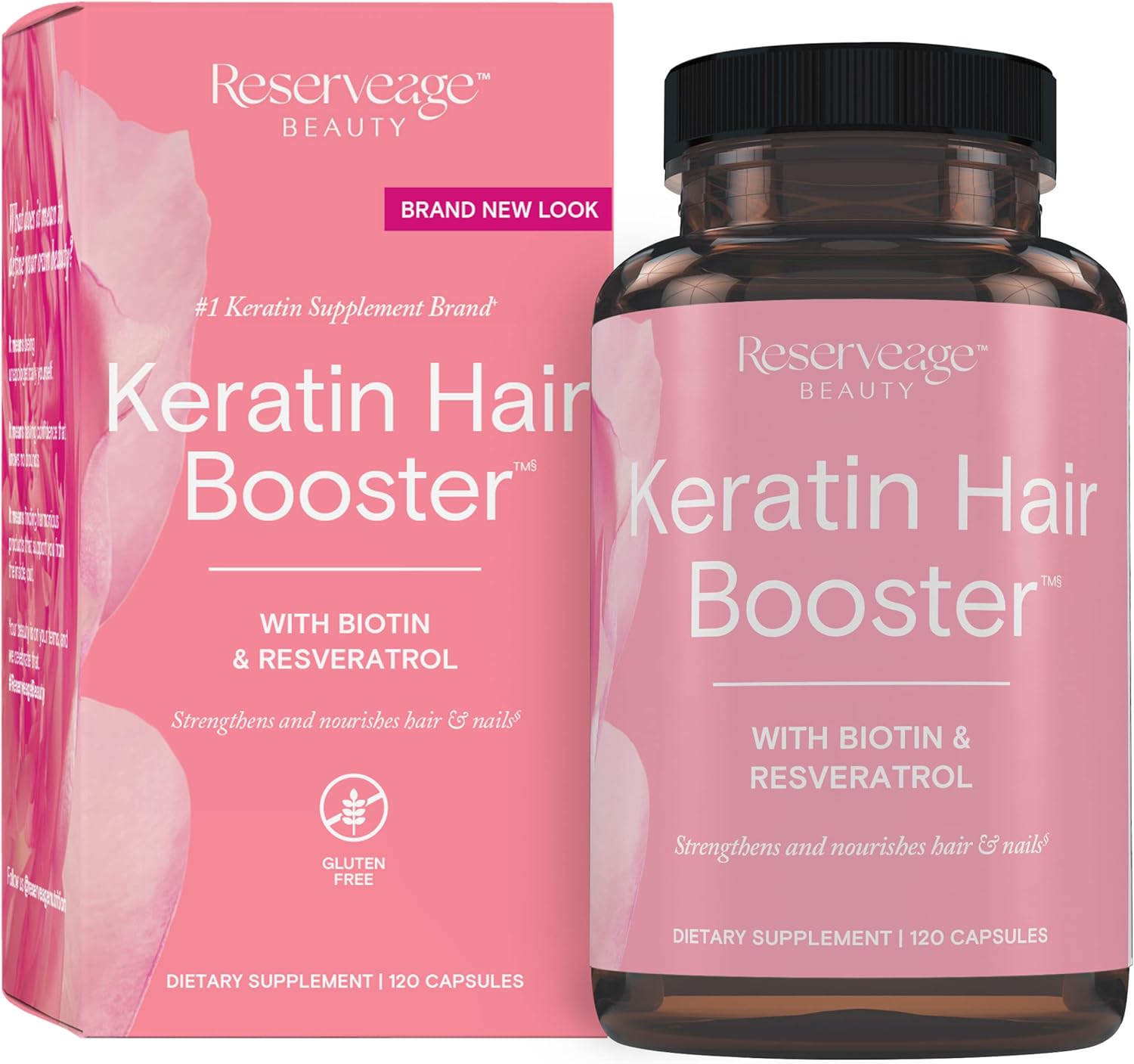 Reserveage Keratin Hair Booster with Biotin | 120 Caps