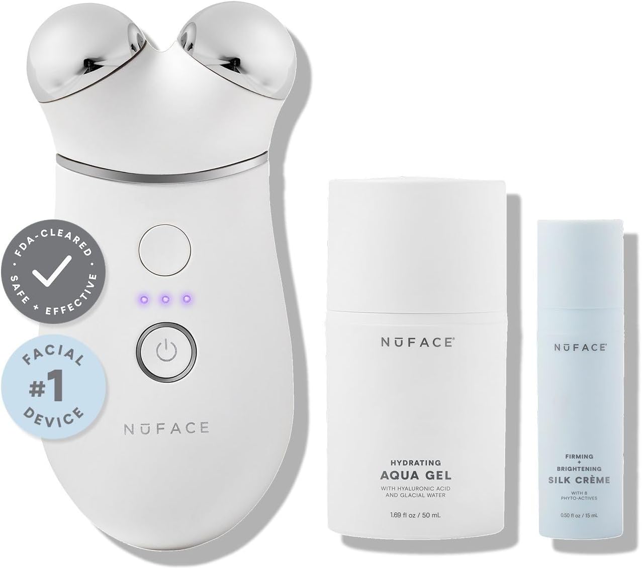 NuFACE TRINITY+ Microcurrent Facial & Neck Toning Starter Kit