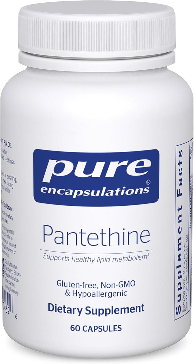 Pure Encapsulations Pantethine 250mg | 60 Vegan Capsules