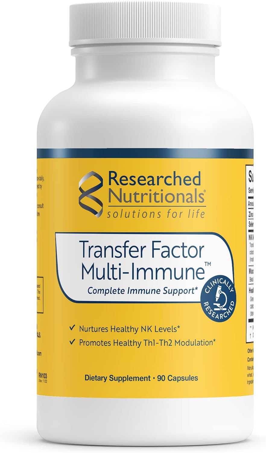 Researched Nutritionals Transfer Factor Multi-Immune | 90 Capsules