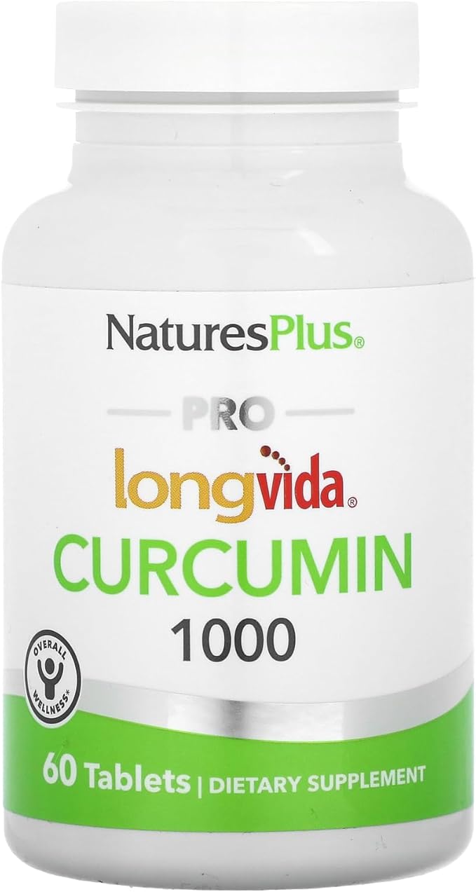 NaturesPlus PRO Longvida Curcumin 1000mg | 60 Vegan Tablets