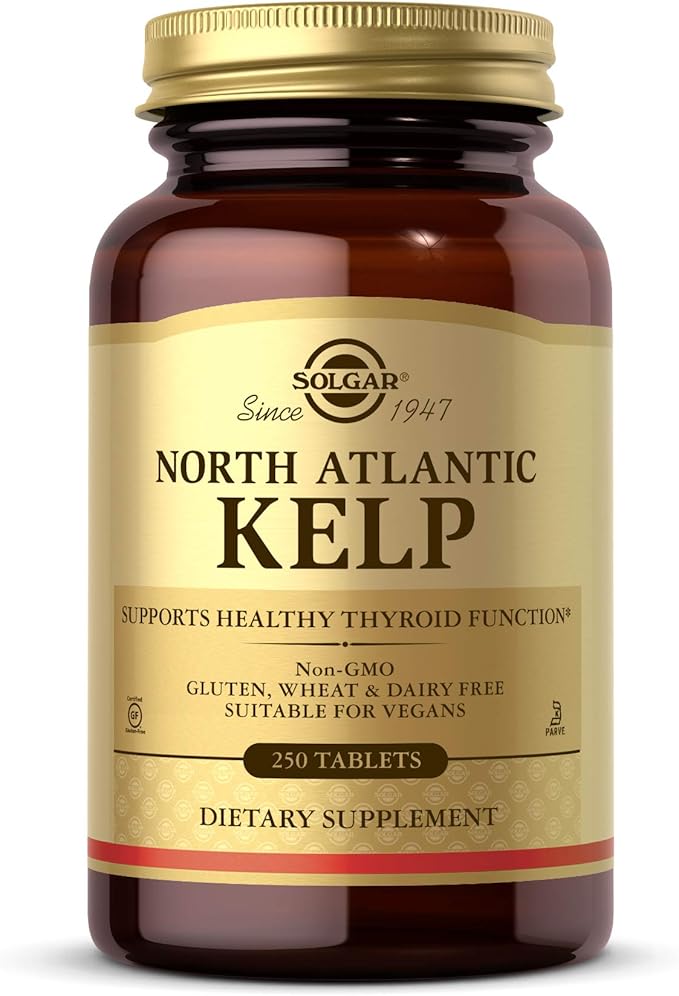 Solgar North Atlantic Kelp | Thyroid &amp; Metabolic Support | 250 Tablets