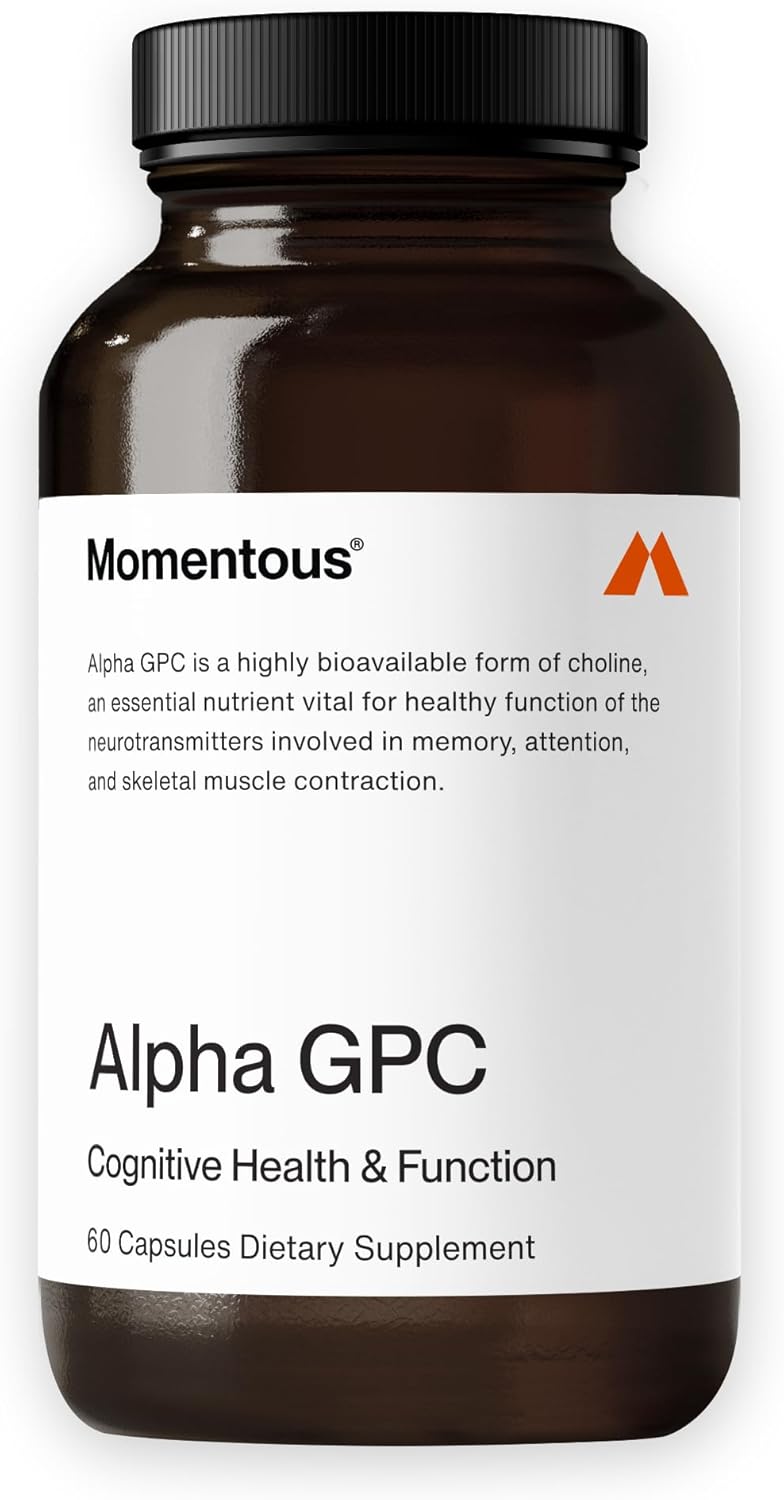 Momentous Alpha GPC 300mg Cognitive Support | 60 Vegan Capsules
