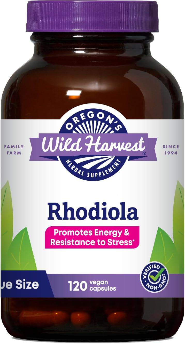 Oregon's Wild Harvest Rhodiola 350mg | 120 Vegan Capsules