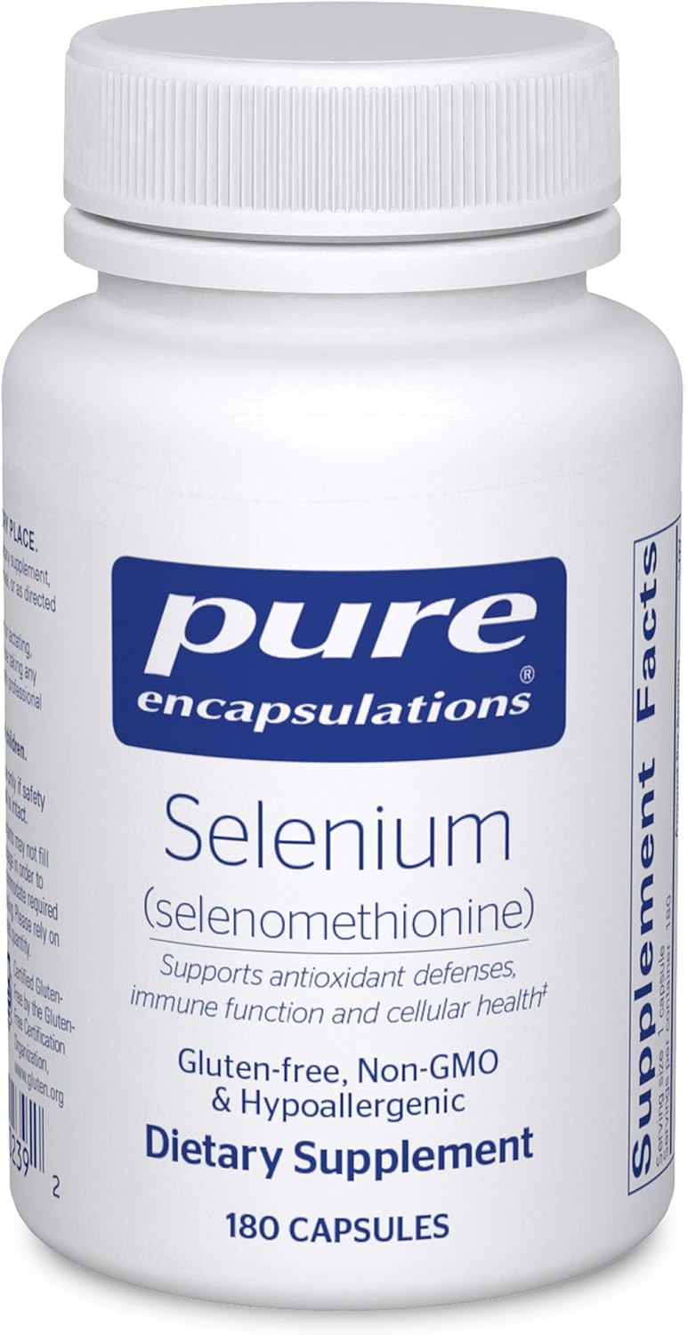 Pure Encapsulations Selenium – 200 mcg | 180 Capsules