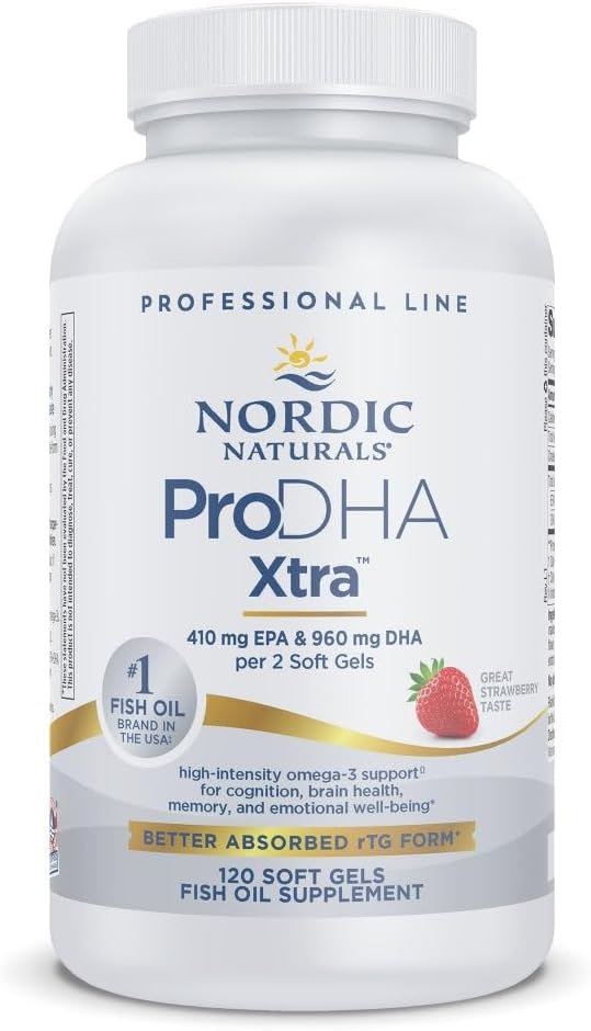 Nordic Naturals ProDHA 1000 | Supports Structural and Functional Brain Health | 120 Soft Gels